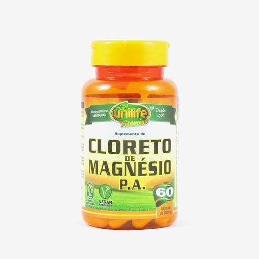 Cloreto de Magnesio 60 caps. 800mg - Unilife - Oca Produtos a Granel