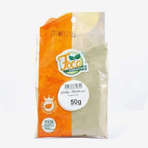 Ginkgo Biloba Pó 50g - Foco Alternativo - Oca Produtos a Granel