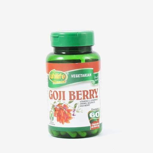 Goji Berry 60 caps 500Mg - Unilife - Oca Produtos a Granel