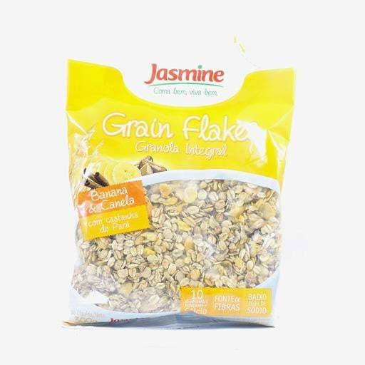 Grain Flakes Banana e Canela 300g - Jasmine - Oca Produtos a Granel