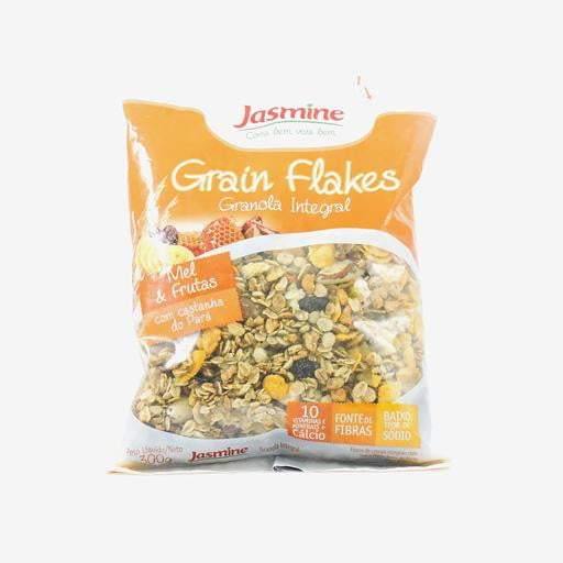 Grain Flakes Mel e Frutas 300g - Jasmine - Oca Produtos a Granel