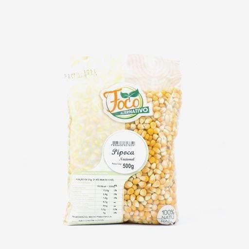 Pipoca Nacional 500g - Foco Alternativo - Oca Produtos a Granel