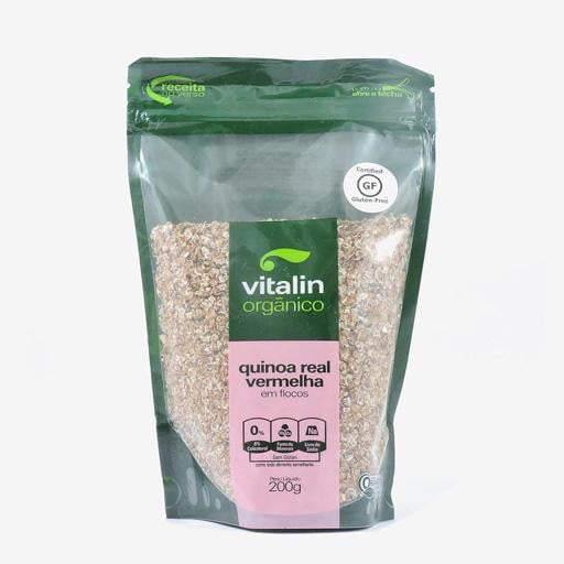 Quinoa Real Vermelha Flocos Orgânica S/ Gluten 120g - Vitalin - Oca Produtos a Granel