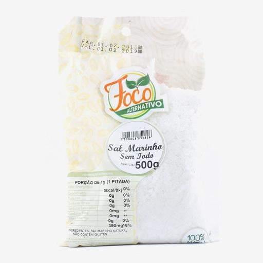 Sal Marinho S/ Iodo 500g - Foco Alternativo - Oca Produtos a Granel