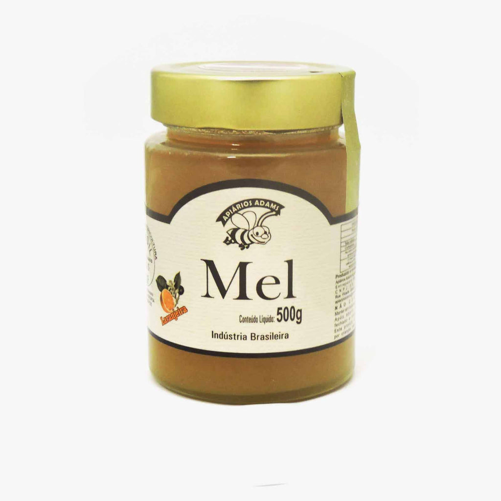 Mel 500g Laranjeira Vidro - Mel Adams - Oca Produtos a Granel